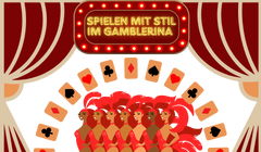 Kabarettkunst inspiriert vom Gamblerina Casino